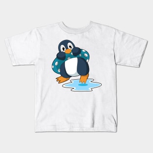 Penguin with Lifebuoy Kids T-Shirt